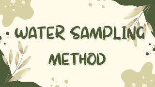 EVT 536: ENVIRONMENTAL SAMPLING 