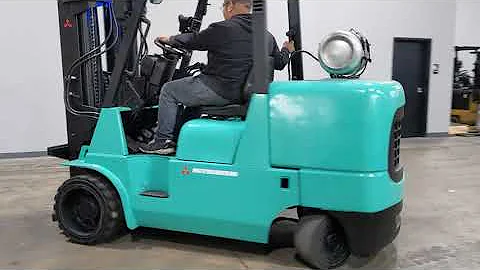 2016 Mitsubishi FGC55K 12,000lb Cushion LPG Forklift STK 9538