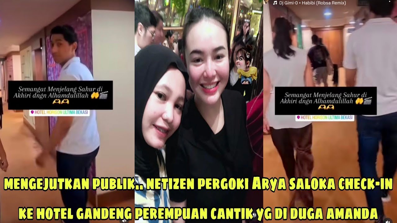 Mengejutkan..!! Warganet pergoki Arya saloka check-in ke hotel bareng perempuan di duga Amanda