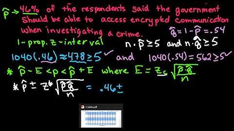 Construct a 1 Proportion Z Interval Given Percent of Sample