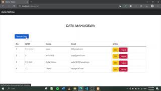 [DELETE DATA] Pemrograman Web
