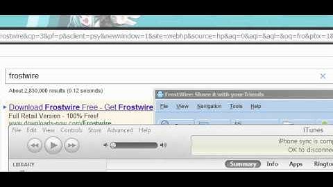 how to get free music on itunes+sync onto your ipod/iphone with frostwire! [better version]