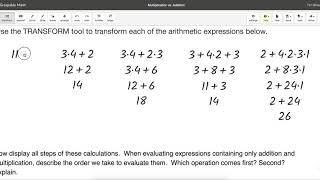 Graspable Math for Discovery Learning: Multiplication vs  Addition