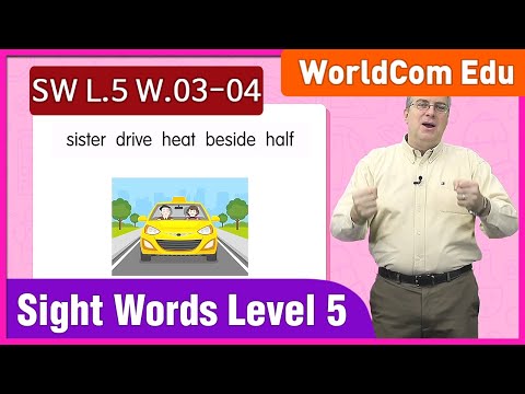Learn English I Sight Words 100 Level 5 | 51.sister -100.case  | week 03-04  I Lesson 11-20 I
