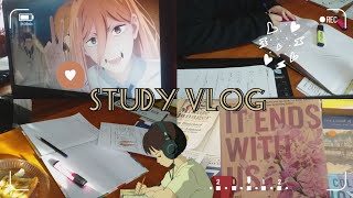 فلوق روتين دراسي مع طالبة بكالوريا أيام العطلة 2023 || study vlog 