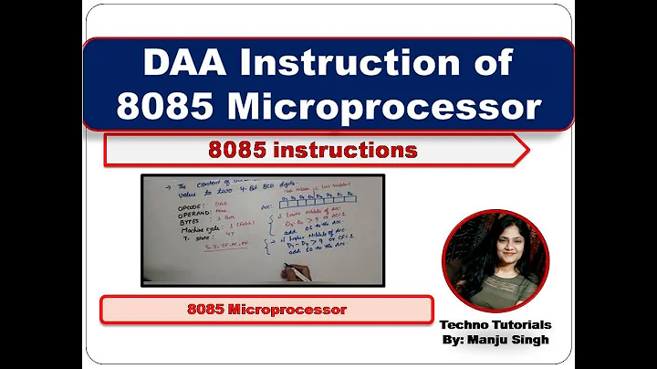 U2 L12 | DAA Instruction of 8085 Microprocessor | DAA Instruction | DAA in 8085 Microprocessor