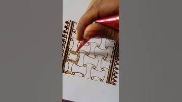 mehndi  border  design tutorials part  94