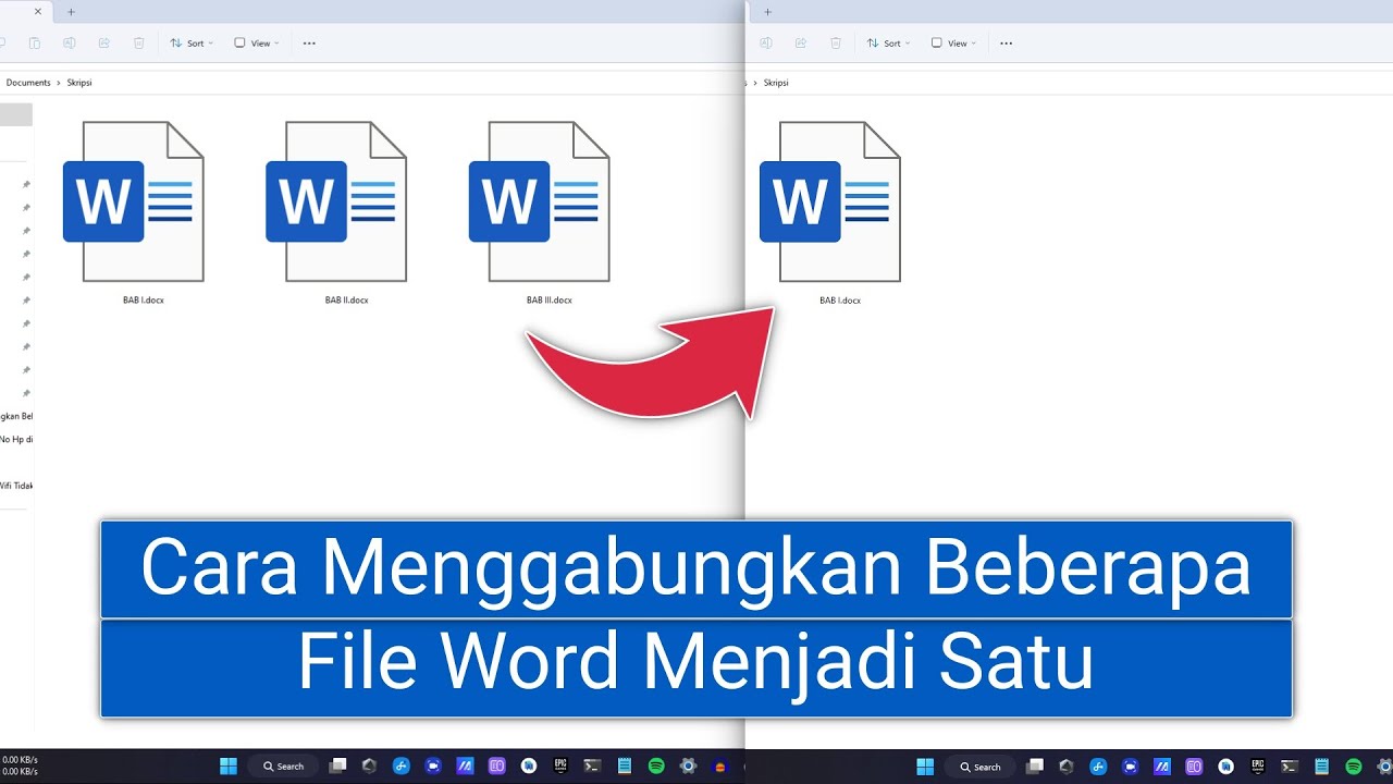 Cara Menggabungkan Beberapa File Word Menjadi Satu YouTube Cara menggabungkan beberapa file word menjadi satu youtube
