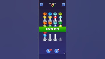 Nut Sort Level 2375 - Color Puzzle Game by Kiwi Fun #games #puzzle #NutSort #NutSortSolution