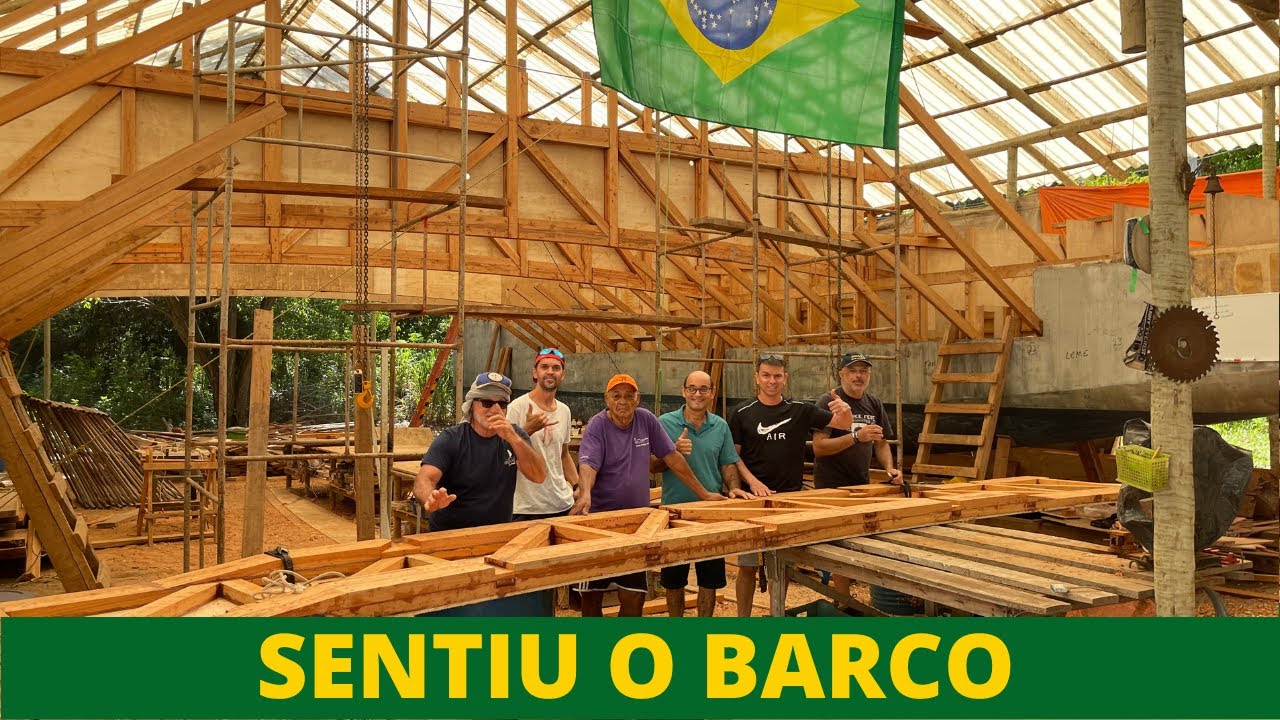 ⁣216| FAUSTO SENTIU O BARCO - Construção de um veleiro catamarã