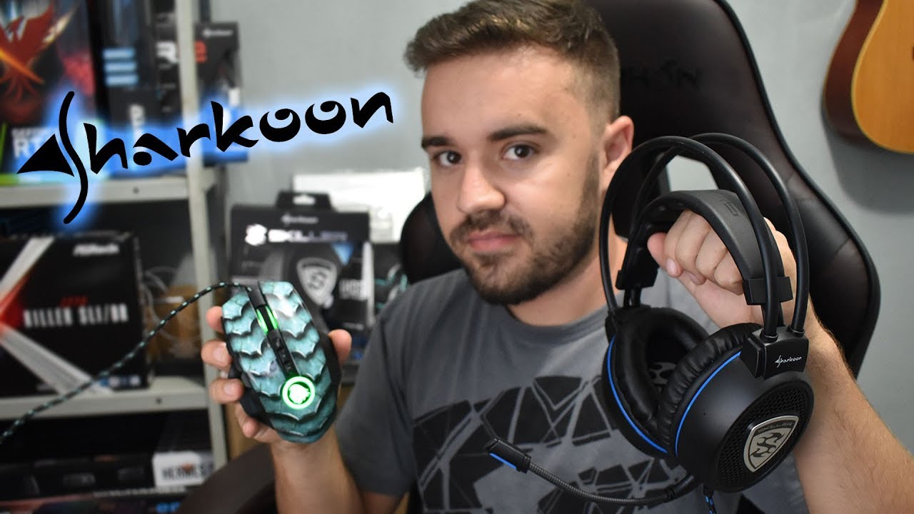 Primeiras impressões - Headset Sharkoon SGH1 / Mouses Drakonia e Drakonia  II - YouTube