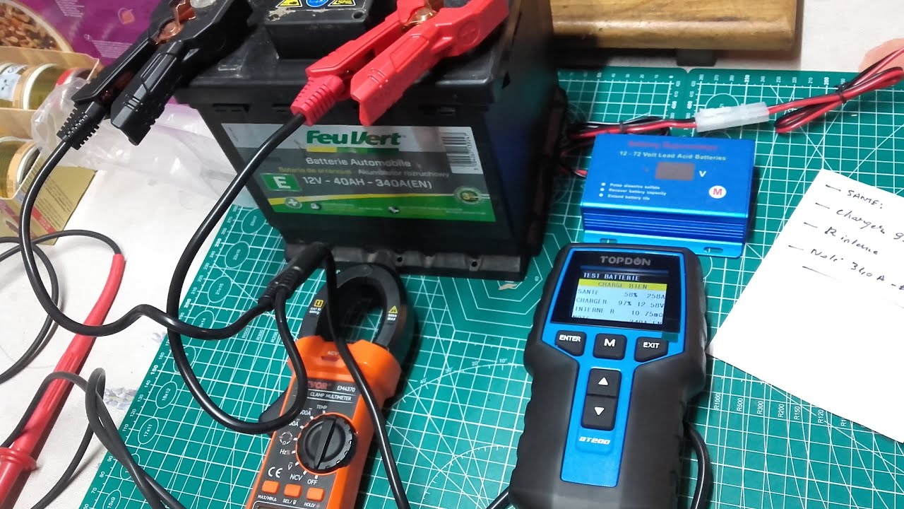 Mise en service désulfateur à impulsion  12 à 72V👍👎  sur batterie récente 57% de santé