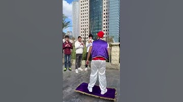 Aladdin Flying Carpet in Real Life!🤯 #shorts
