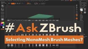 #AskZBrush: “How can I select the different meshes contained in an NanoMesh Brush?”