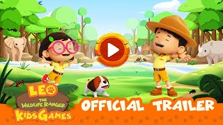 🟢🦁 Leo the Wildlife Ranger Kids Games App 🦓🎮 | OFFICIAL TRAILER | #gaming #kids #wildlife
