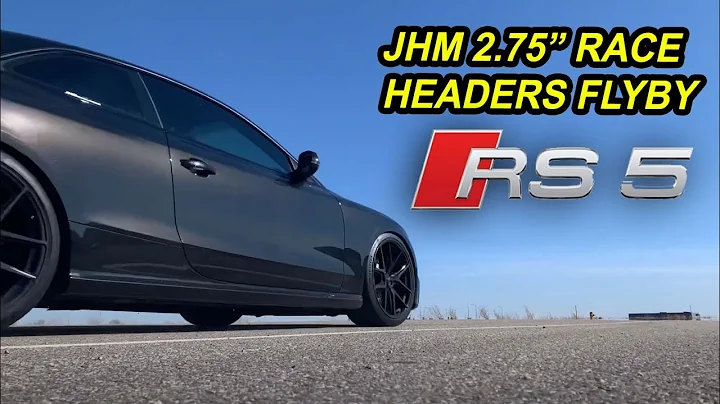 AUDI RS5 w/JHM RACE HEADERS & EXHAUST FLYBY + NEW TUNE