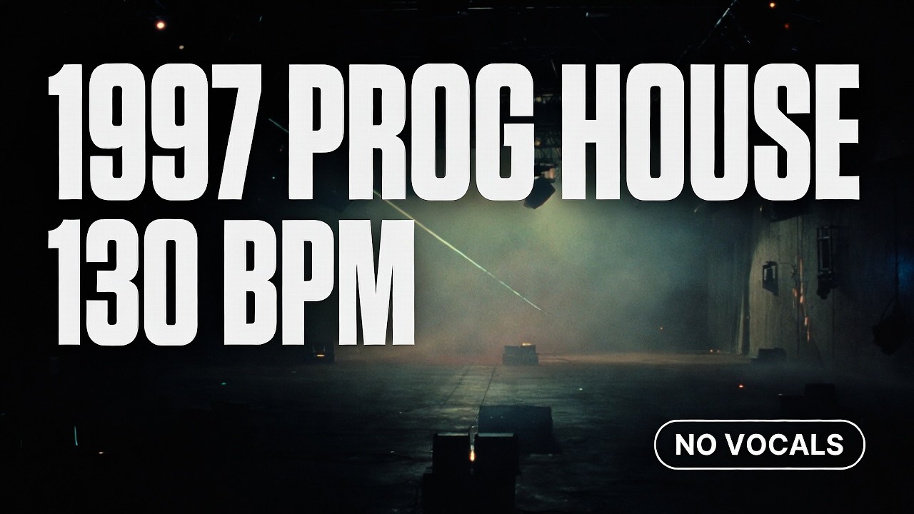 Retro 1997 Progressive House — Deep Rolling Bass • 130 BPM (No Vocals)