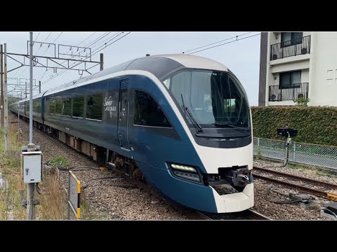 【３分遅れのサフィール踊り子！良いジョイント音たてて通過！】東海道線 湯河原駅 E261系 サフィール踊り子 通過