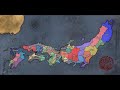 Age Of History II - Forming Japan in Sengoku Timelapse (Legendary and Aggressive AI)