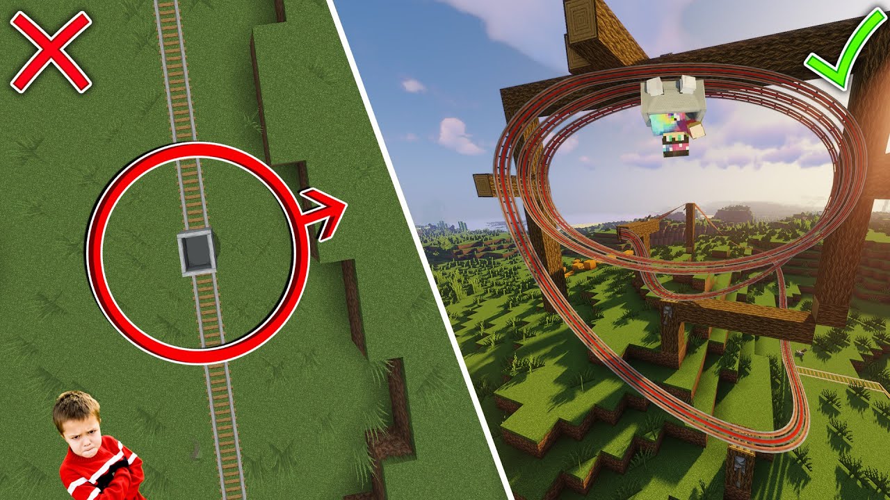 MODS | Montagne Russe sur Minecraft - YouTube