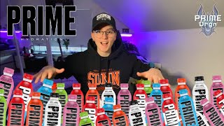 BRUTALLY RATING PRIME HYDRATION FROM KSI AND LOGAN PAUL!!!! (Prime drinking prime)