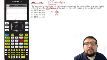 Algebra 1 STAAR: Grossi Solves Question 52 from 2017 using the TI-Nspire