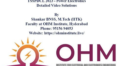 TSSPDCL 2023 | Power Electronics | PYQs