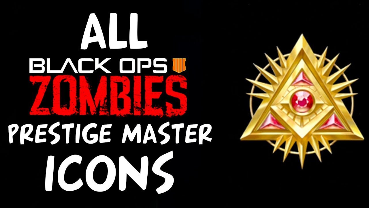 ALL PRESTIGE MASTER ICONS IN BLACK OPS 4 ZOMBIES! (Call Of