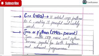 OOP HANDWRITTEN NOTES || According To Outline || OOP PAST PAPERS