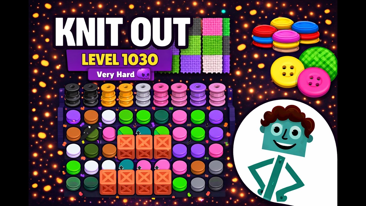 Knit Out Level 1030 | Very Hard | Walkthrough | No Boosters