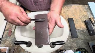 Straight Razor Honing - Sheffield Wedge -Geo Wosenholm - 10k to Slate.