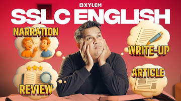 SSLC Onam Exam 2025 English | NARRATION, WRITE-UP, REVIEW, ARTICLE | Xylem SSLC