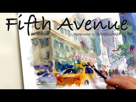 水彩画「paseo de color」 Kitasaki 1988年 水彩画「paseo de color」 Kitasaki 1988年 - メルカリ
