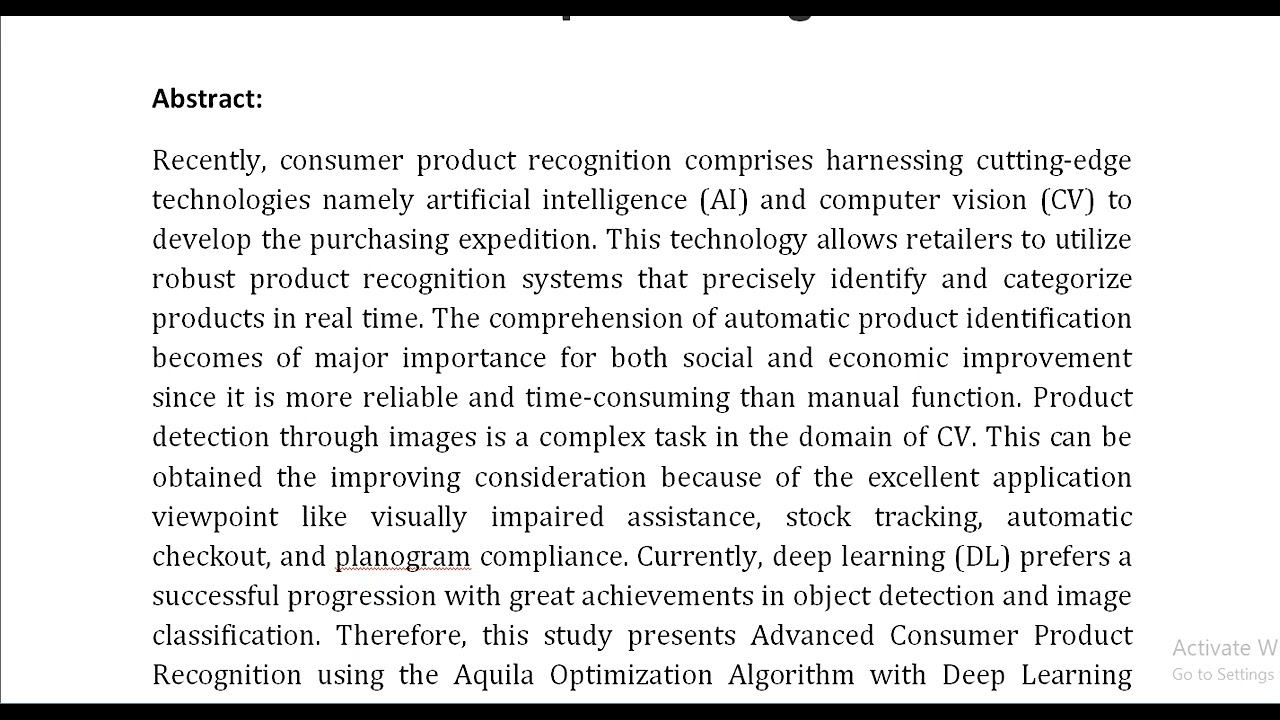Empowering Retail Through Advanced Consumer Product Recognition Using Aquila Optimization Algorithm