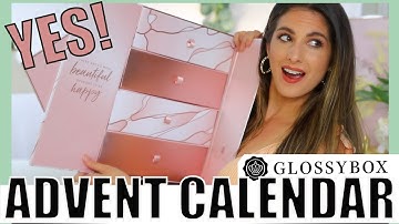 GLOSSYBOX ADVENT CALENDAR UNBOXING! Worth over $550!  2020 Beauty Advent Calendar