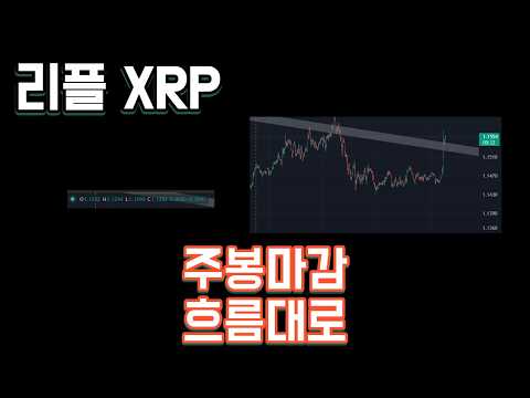 리플 XRP 주봉마감 흐름대로