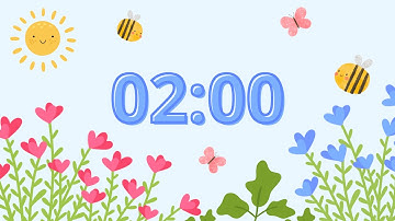 🌱 2 Minute Spring Timer with Bird Sounds & Calm Music 🌷 for Classroom