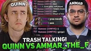 TRASH TALKING! QUINN vs AMMAR_THE_F on 11.000 MMR! | QUINN plays on TEMPLAR ASSASSIN vs BROODMOTHER!
