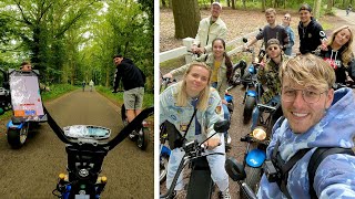 CROSSEN MET ELEKTRISCHE SCOOTERS!