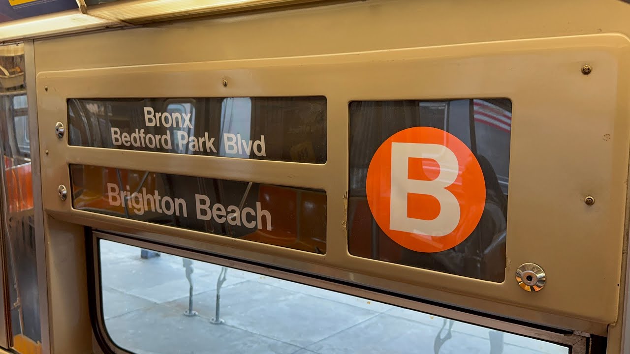 IND 6 Av Express: R68 (B) Train [Brighton Beach to Bedford Park Blvd # ...