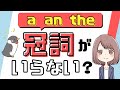 英語で無冠詞になるのはどんなとき？冠詞がつかないパターンを解説！[048]