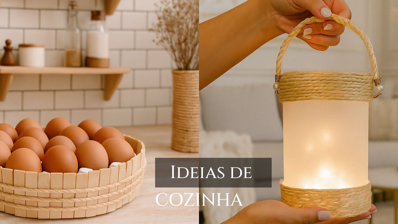 Ideias de artesanato de como fazer vidro  e  barbantes - VEM VER COMO FICOU! DO LIXO AO LUXO II