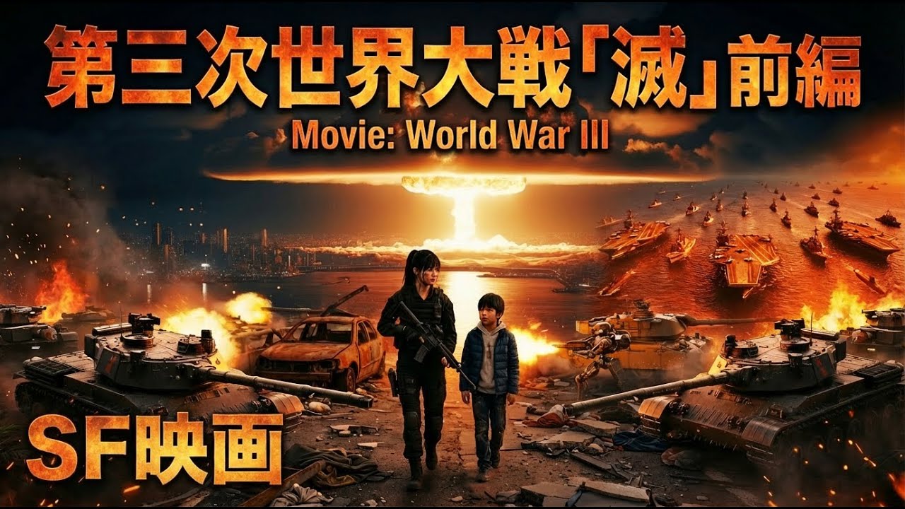 【SF映画】第三次世界大戦「滅」前編（核戦争、日本、地球滅亡？AGI、ASI、汎用人工知能）