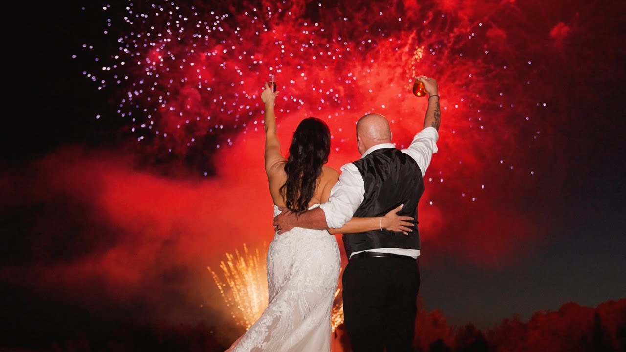 Incredible Fireworks Display at Stunning Wedding! | Whistle Bear Golf Club
