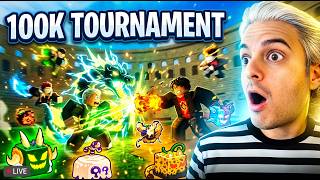 100K BLOX FRUITS TOURNAMENT LIVE 🔥 (Regalos, PvP &amp; Chaos)