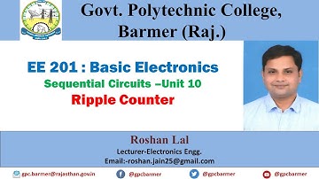 EE 201 | |  Ripple Counter-Part2 | | by Roshan Lal | | Lecturer- GPC BARMER