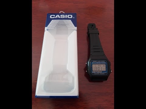 UNBOXING - Casio F-105W 1AWYEF