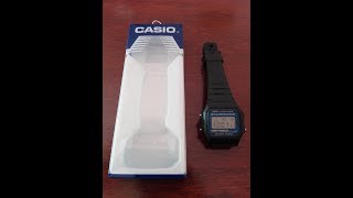 Unboxing Casio F 105w 1awyef Youtube