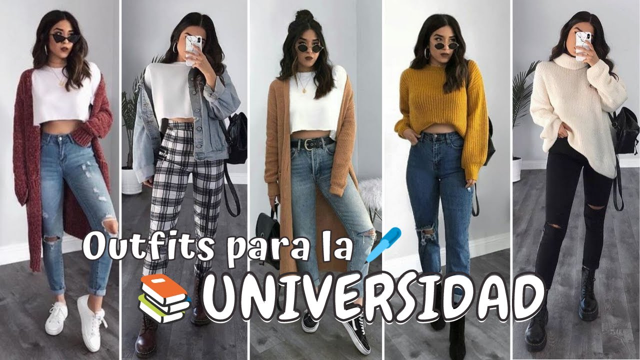 IDEAS DE OUTFITS PARA LA UNIVERSIDAD ? / tu moda ideal - YouTube