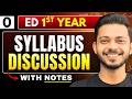 Syllabus Discussion | Engineering Graphics / Engineering Drawing | BTech 2nd Year